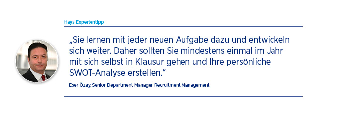Mit der SWOT-Analyse zum erfolgreichen Vorstellungsgespräch Mit der SWOT-Analyse zum erfolgreichen Vorstellungsgespräch
